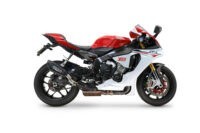 Scarico GPR compatibile con  Yamaha Yzf R1-R1-M 2015-2016, GP-Revo Black Titanium, Scarico omologato, silenziatore con db killer estraibile e raccordo specifico