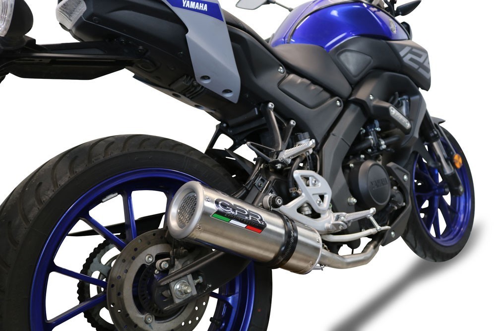Scarico GPR compatibile con Yamaha Mt 125 2020-2020, M3 Inox , Scarico completo racing, fornito con db killer estraibile e collettore, non conforme per uso stradale - immagine 7