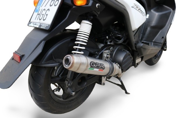 Scarico GPR compatibile con Yamaha Zuma 125 2009-2015, Deeptone Inox, Scarico completo racing, fornito con db killer estraibile e collettore, non conforme per uso stradale - immagine 7