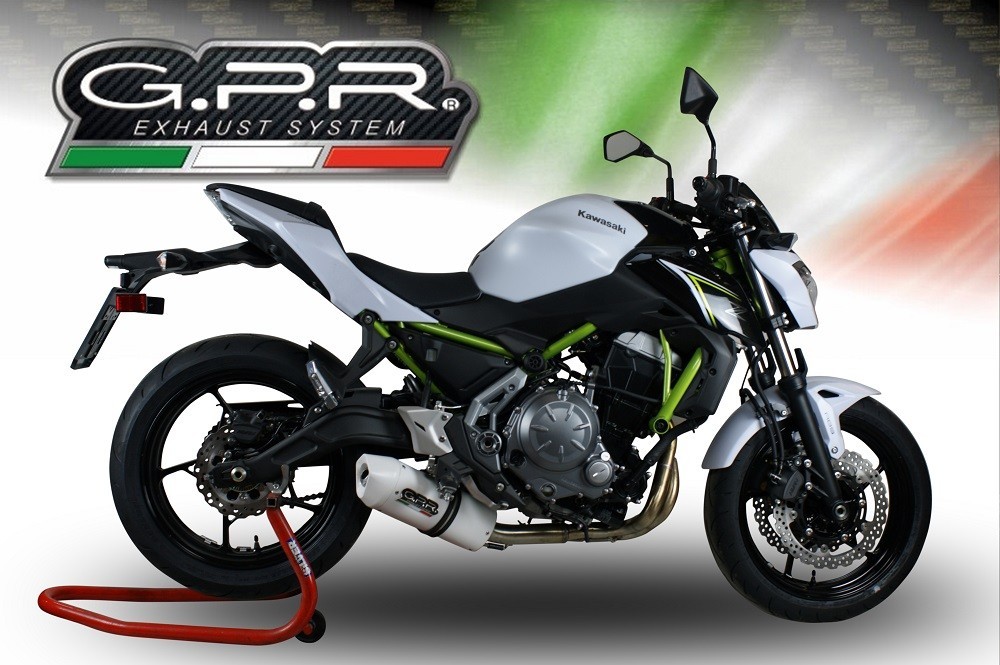 Scarico GPR compatibile con Kawasaki Z 650 2021-2022, Albus Evo4, Scarico completo omologato,fornito con db killer estraibile,catalizzatore e collettore - immagine 8