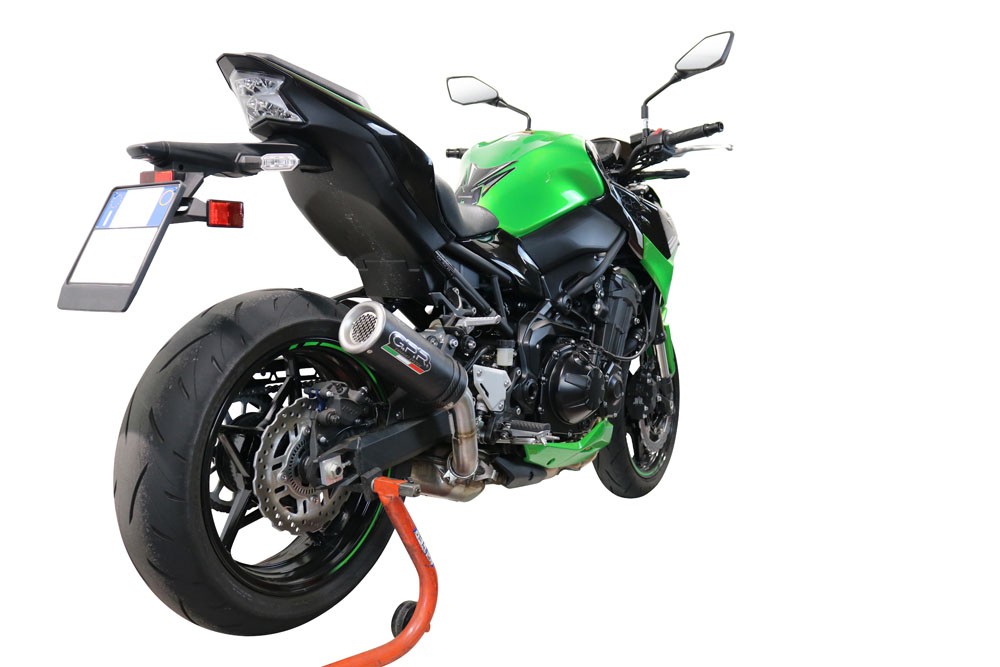 Scarico GPR compatibile con Kawasaki Z 900 2021-2024, M3 Black Titanium, Scarico omologato, silenziatore con db killer estraibile e raccordo specifico - immagine 8