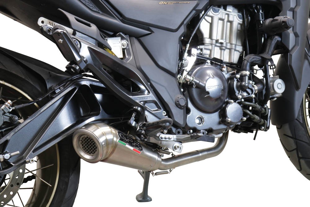 Scarico GPR compatibile con Zontes 350 GK 2022-2024, Powercone Evo, Scarico completo racing, fornito con db killer estraibile e collettore, non legale per uso stradale - immagine 7