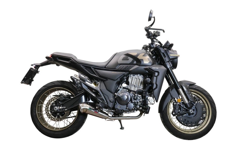 Scarico GPR compatibile con Zontes 350 GK 2022-2024, Powercone Evo, Scarico completo racing, fornito con db killer estraibile e collettore, non legale per uso stradale - immagine 8