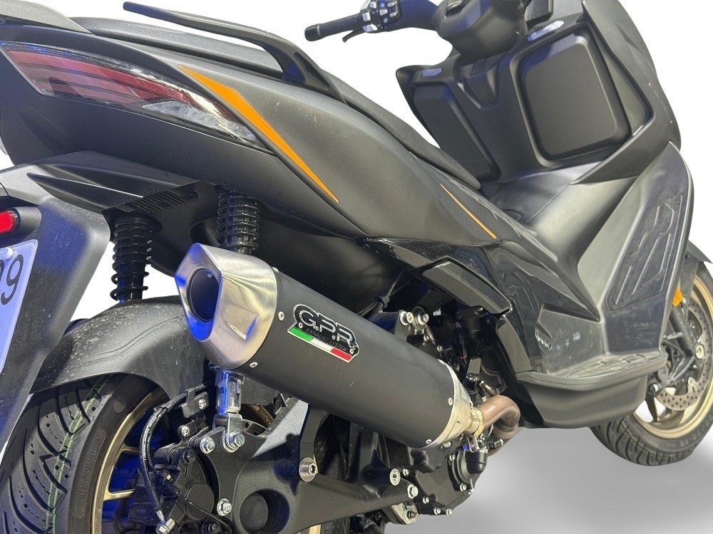 Scarico GPR compatibile con Zontes 365E 2024-2026, Furore-X Scooter, Silenziatore omologato per il rumore,fornito con db killer,catalizzatore conforme alla revisione e raccordo - immagine 3