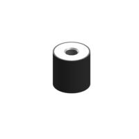 Push&Block Ricambio per Push&Block PIEDINO ANTI VIBRANTE SILENTBLOCK (Dado Cieco) LSDE - 10,00 - 10,00 - M5 (DIN 917) - Nr/s Nero A1010EM5-SILX