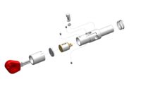 Push&Block Ricambio per PERNO SERRATURA per BLOCCARUOTA PERNO 32mm CHIAVE EUROPEA CODKEY.32.ASMB