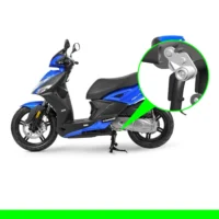 Push&Block Antifurto Blocca Cavalletto Compatibile con KYMCO AGILITY 125/150/200 R16 + dal 2017 al 2024 K01
