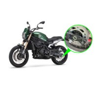 Push&Block Antifurto Blocca Ruota Compatibile con BENELLI LEONCINO 800 Trail dal 2023 al 2024 WL-B04