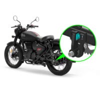 Push&Block Antifurto Blocca Ruota Compatibile con ROYAL CLASSIC, METEOR e HNTR 350 dal 2021 al 2024 WL-R01