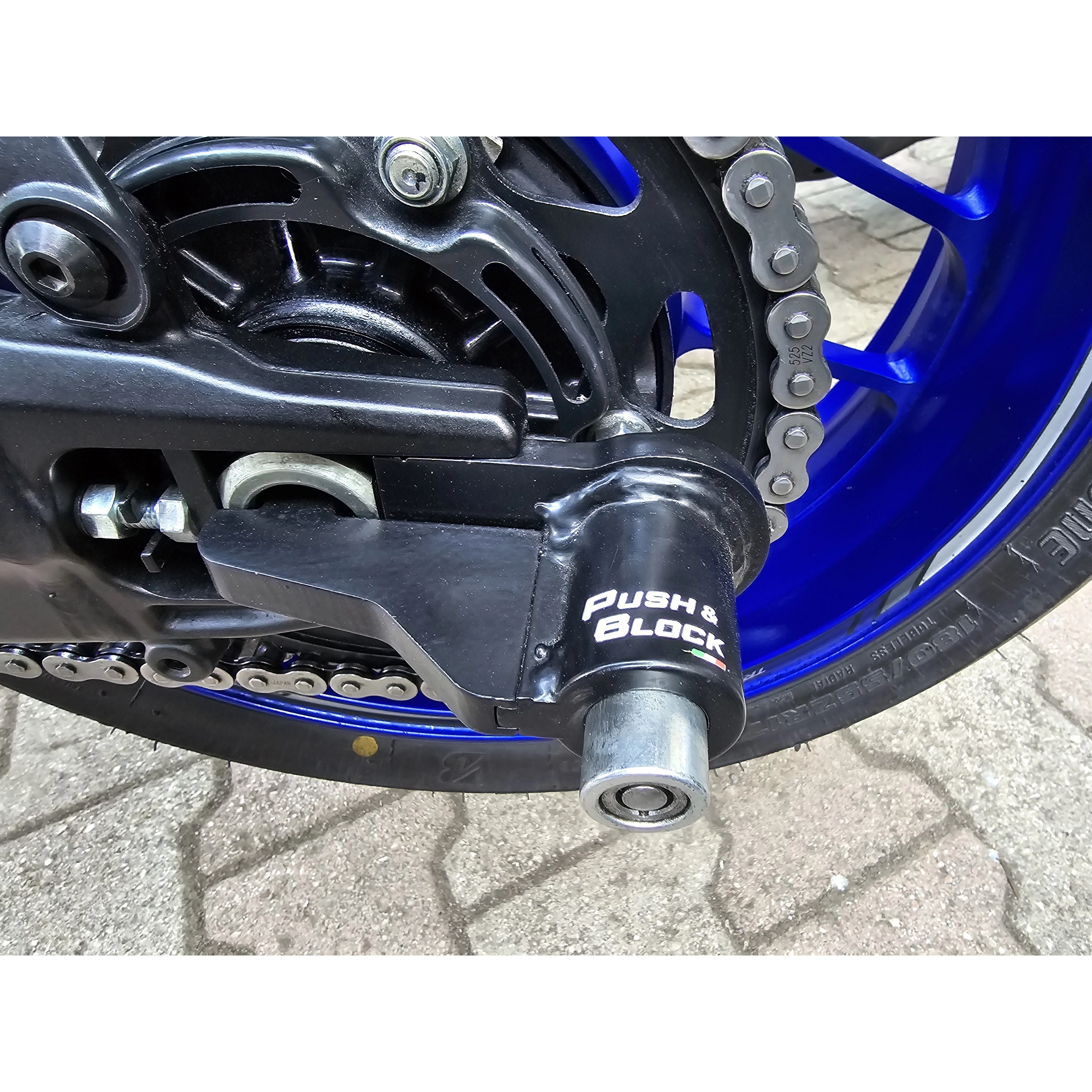 Push&Block Antifurto Blocca Ruota Compatibile con YAMAHA MT-09 e MT-09 Sp dal 2021 al 2024 WL-Y03 - immagine 2