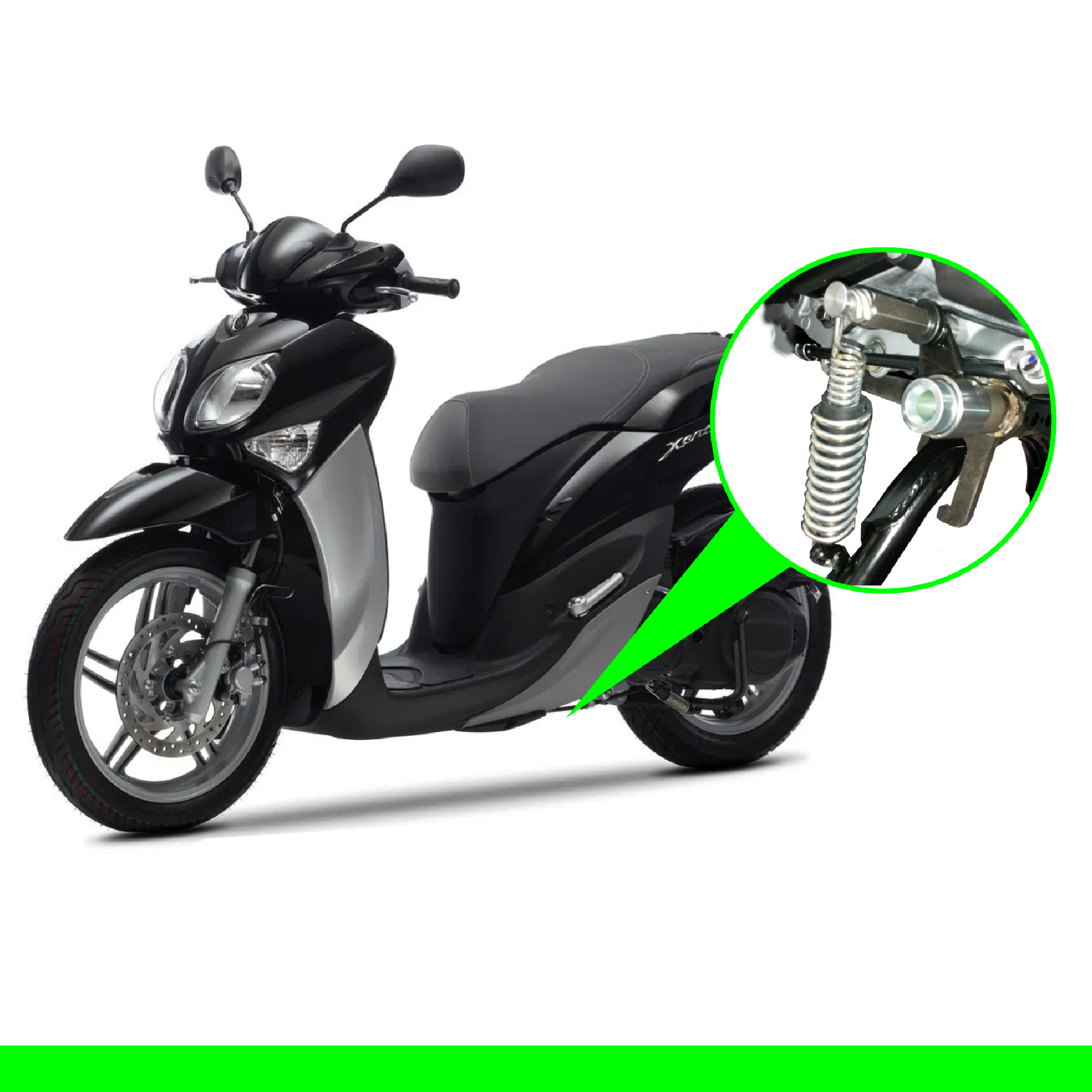 Push&Block Antifurto Blocca Cavalletto Compatibile con YAMAHA XENTER 125/150 ABS dal 2015 al 2020 Y05
